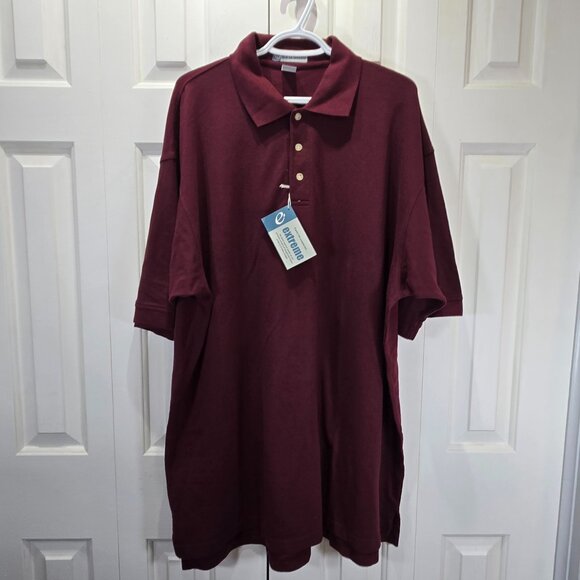 NWT Men’s Burgundy Golf Shirt – Size 3XL - Picture 1 of 5